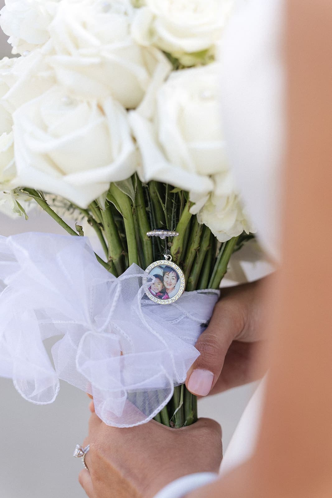 Wedding day details — florals and rings